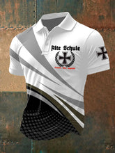 Bedrucktes Kurzarm-Polos hirt für Männer Alte Schule zartstils